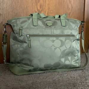 Coach Signature Nylon Baby Bag